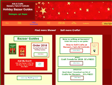 Tablet Screenshot of holidaybazaarguide.com